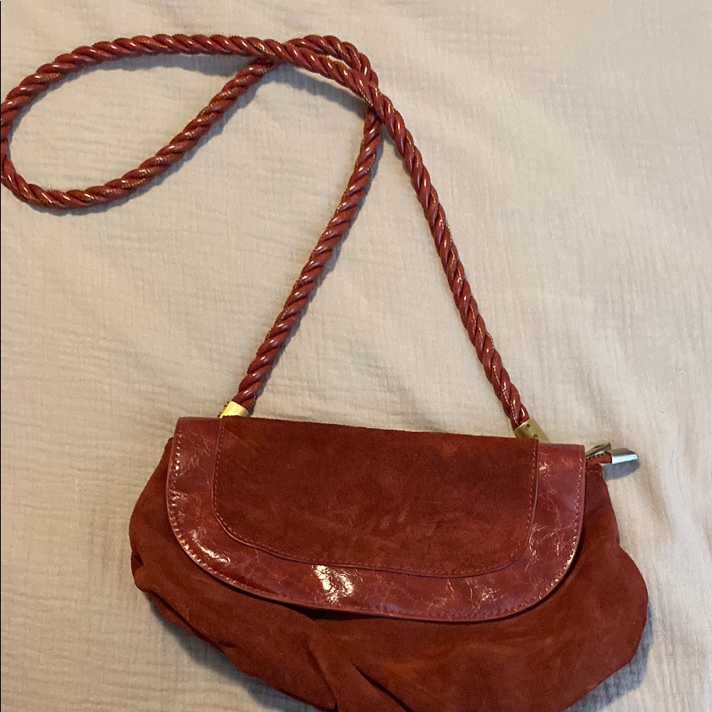 Anthropologie Red Shoulder Bag